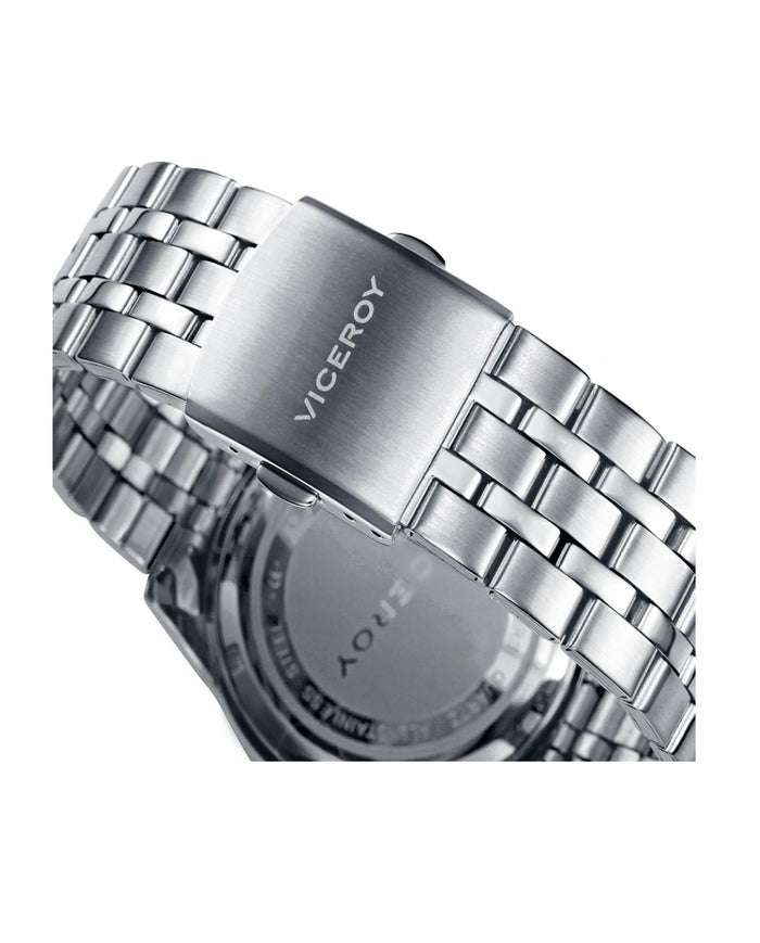 viceroy Reloj de hombre Viceroy Cronógrafo de acero con esfera negra Última moda