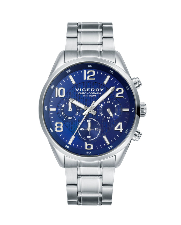 viceroy Reloj de hombre Magnum de acero con cronógrafo