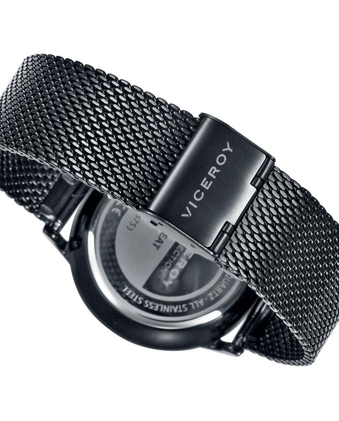viceroy Reloj de hombre Beat multifunción de acero con IP negra Ofertas especiales