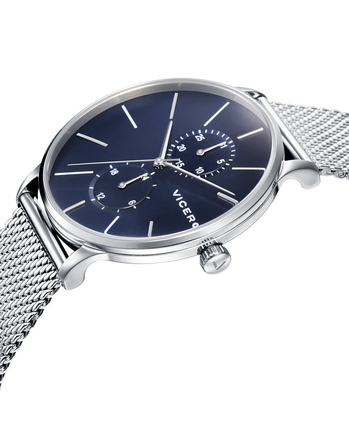 viceroy Reloj de hombre Beat multifunción de acero y malla milanesa Grandes ahorros