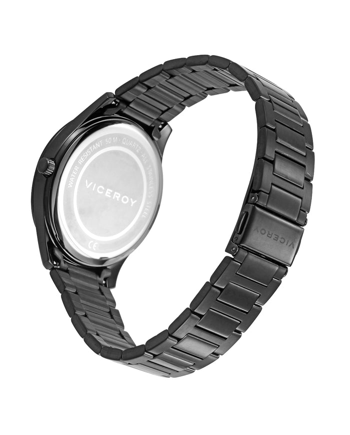 viceroy Reloj de hombre en acero gris con movimiento de cuarzo Devoluciones gratuitas