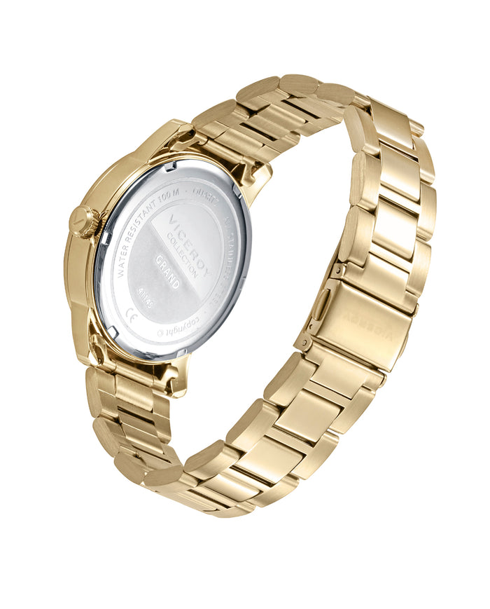 viceroy Reloj en acero dorado con esfera azul y agujas doradas Rebajas