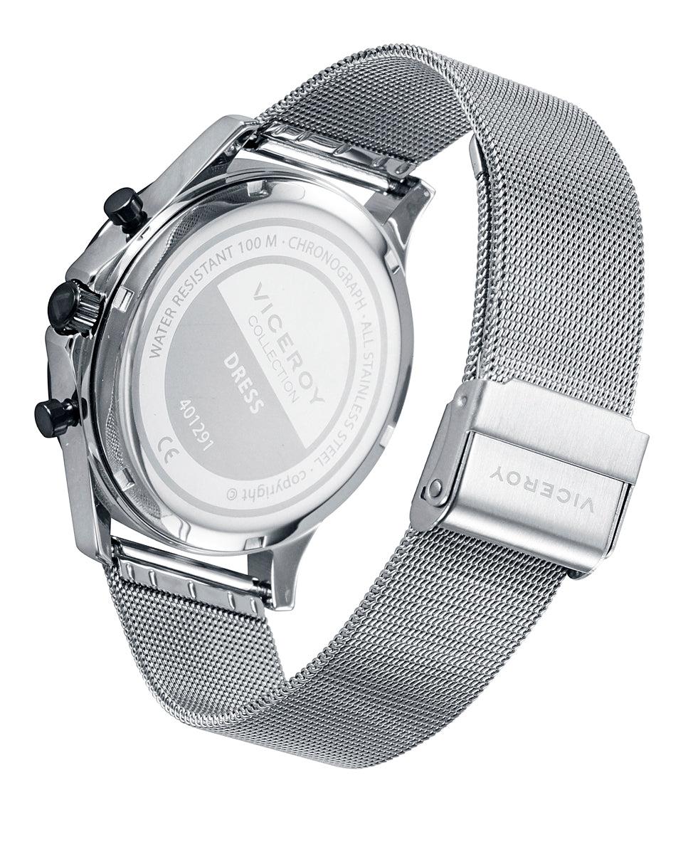 viceroy Reloj de hombre Dress con caja y malla milanesa de acero en IP gris Rebajas de fábrica