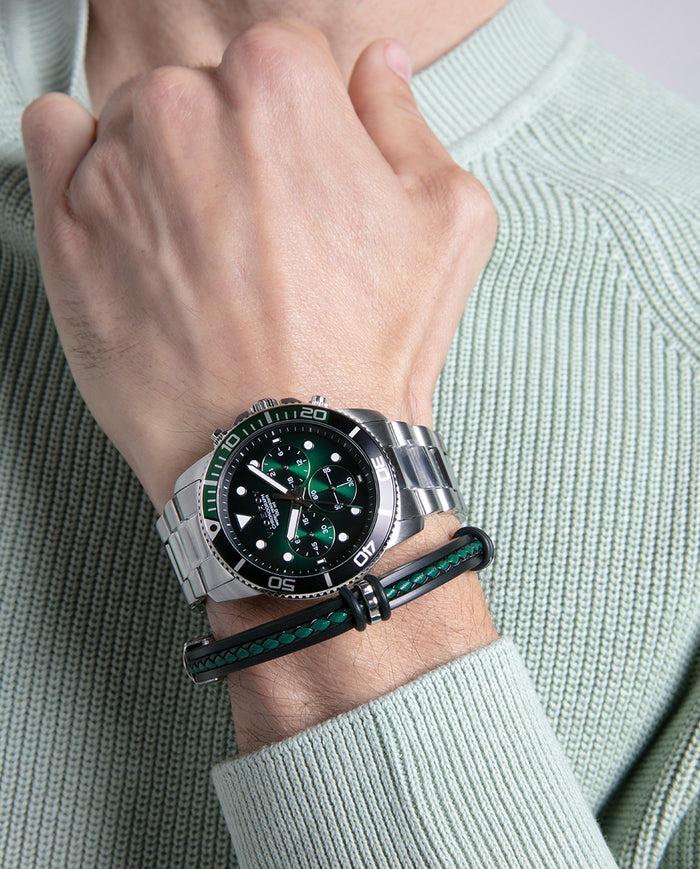 viceroy Reloj caja de acero con bisel de aluminio bicolor en verde y negro Los más vendidos