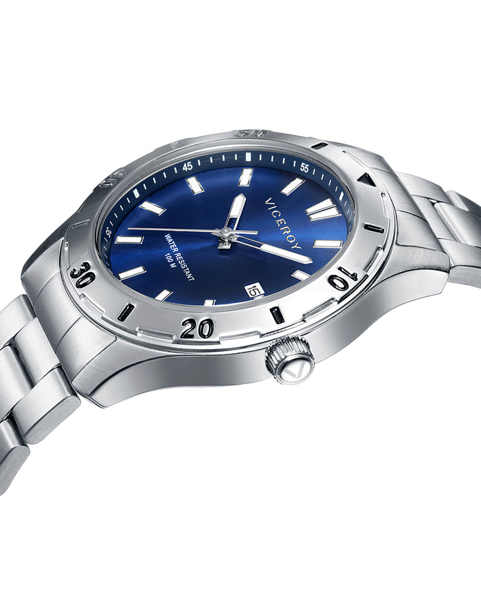 viceroy Reloj de hombre Heat 3 agujas de acero y esfera azul Mejor oferta