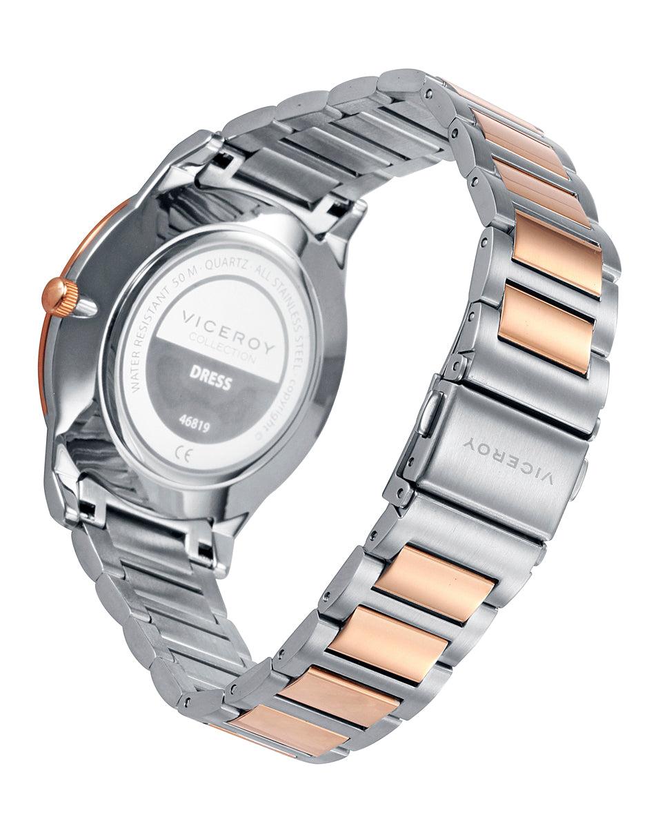 viceroy Reloj de hombre Dress con caja y brazalete de acero bicolor Últimos 2 días