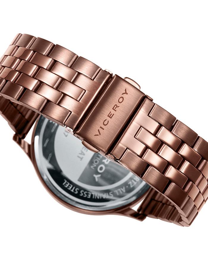 viceroy Reloj de hombre Switch 3 agujas de acero con IP marrón Limitado a 3 días