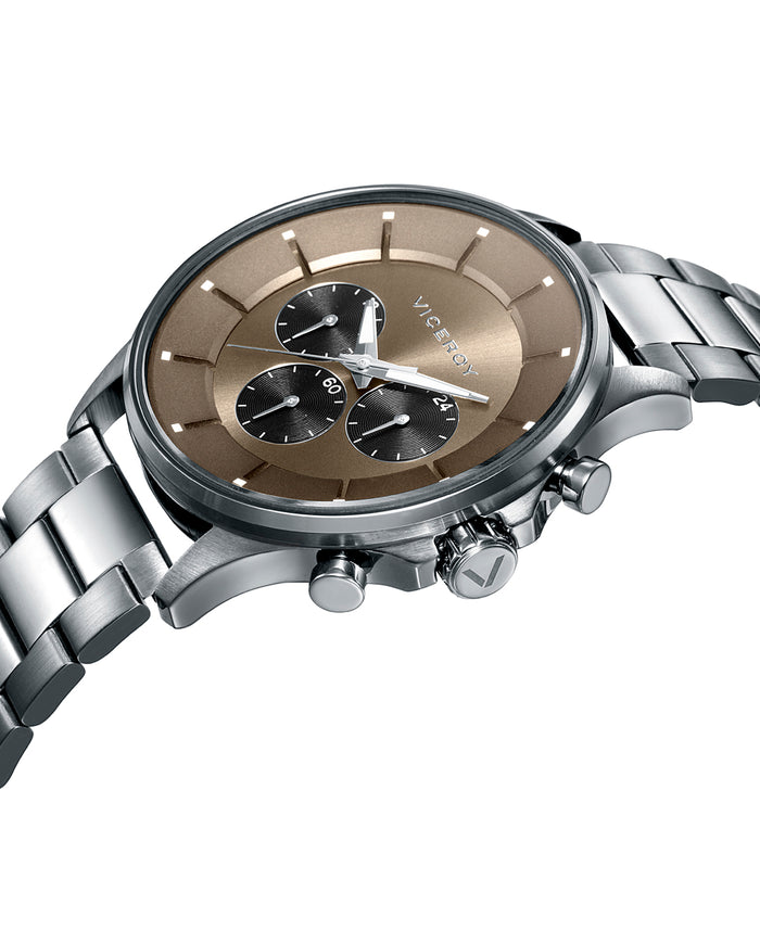 viceroy Reloj de hombre Beat multifunción de acero IP gris Precios de Black Friday
