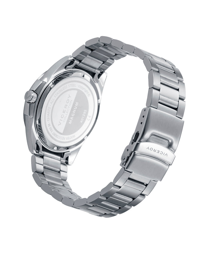 viceroy Reloj caja de acero 10 atm y brazalete de acero con movimiento cuarzo Grandes ahorros
