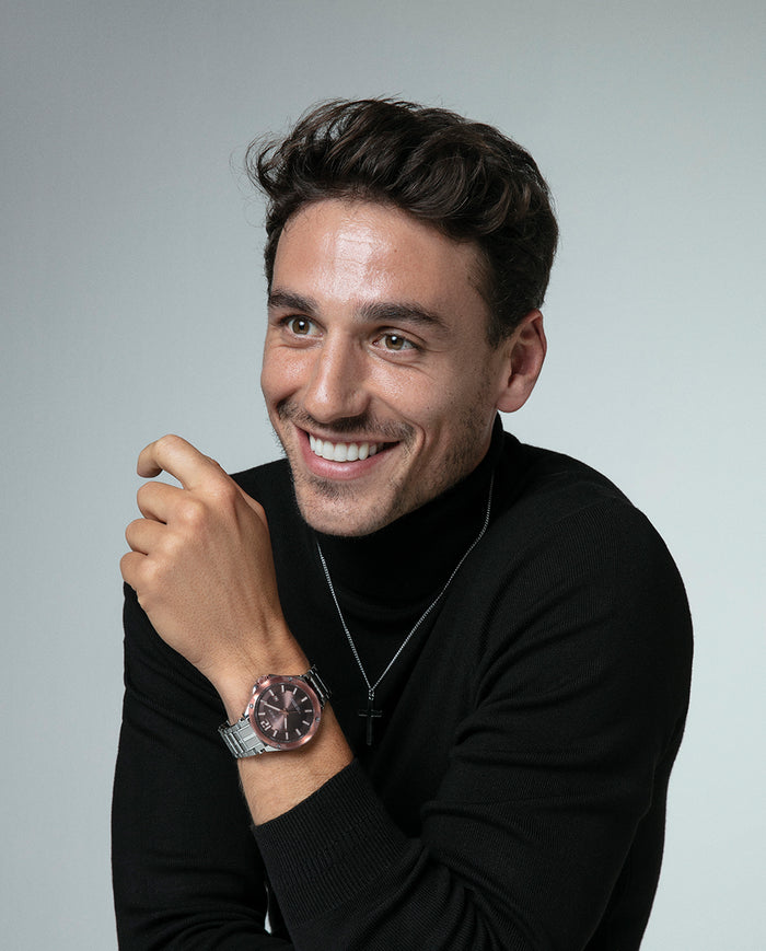 viceroy Pack reloj con pulsera caja bicolor acero e Ip rosa 10 atm y brazalete de acero con movimiento cuarzo Rebajas de fin de temporada