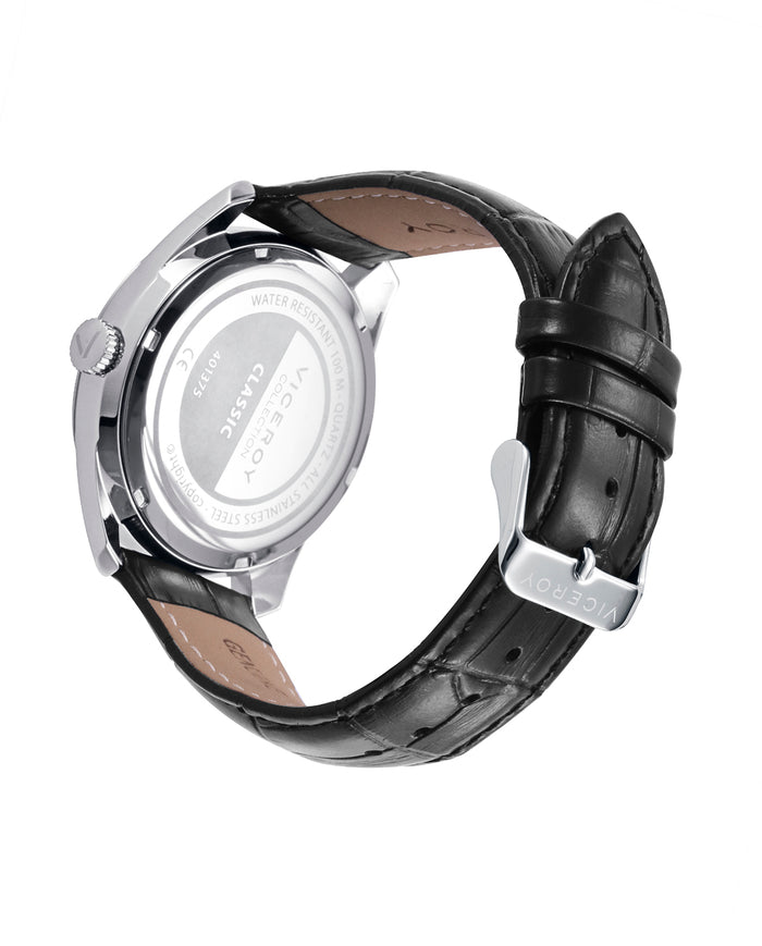 viceroy Reloj para hombre con esfera verde y correa de piel negra Devoluciones gratuitas