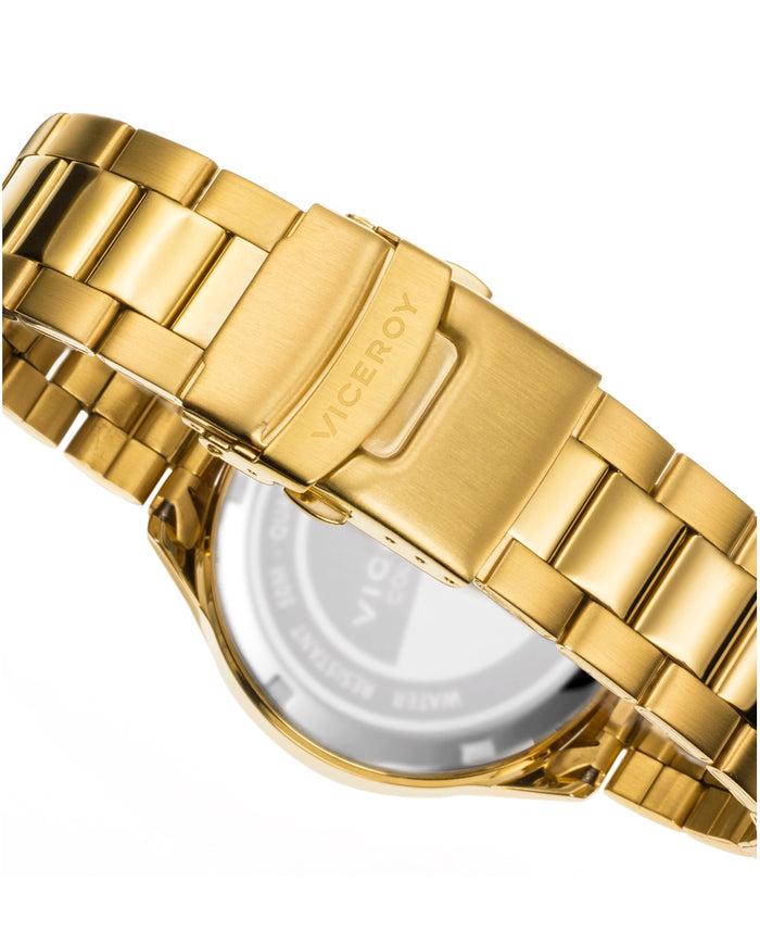 viceroy Reloj de hombre Heat de acero IP dorado con cronógrafo Outlet