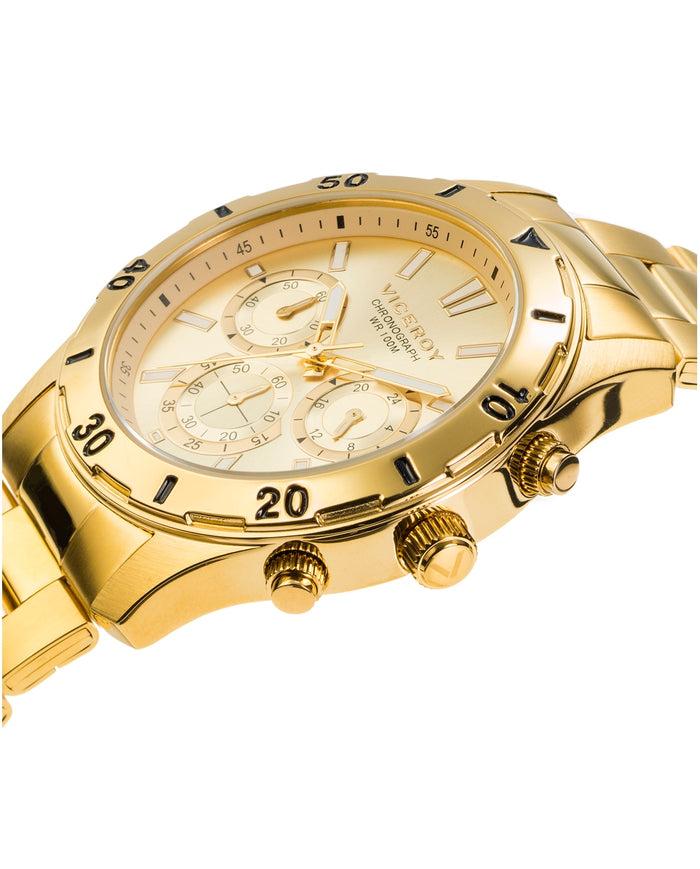 viceroy Reloj de hombre Heat de acero IP dorado con cronógrafo Outlet