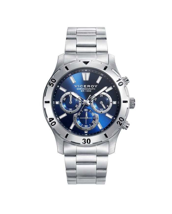 viceroy Reloj de hombre Heat de acero con cronógrafo