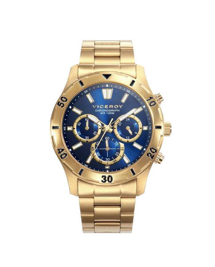 viceroy Reloj de hombre Heat de acero IP dorado y cronógrafo Ofertas