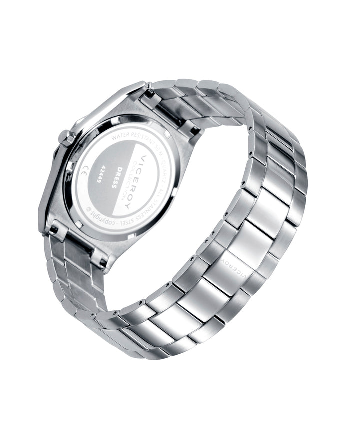 viceroy Reloj de Hombre Dress extraplano de acero con cristal zafiro Venta caliente