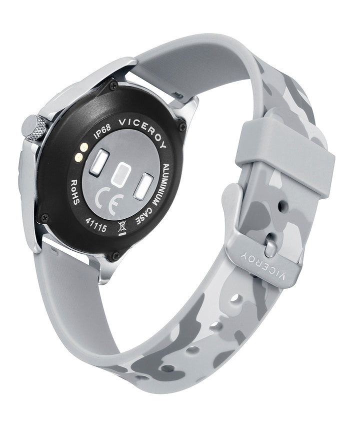 viceroy Smartwatch infantil Smartpro con correa de silicona negra y correa adicional con estampado de camuflaje gris Rebajas de fábrica