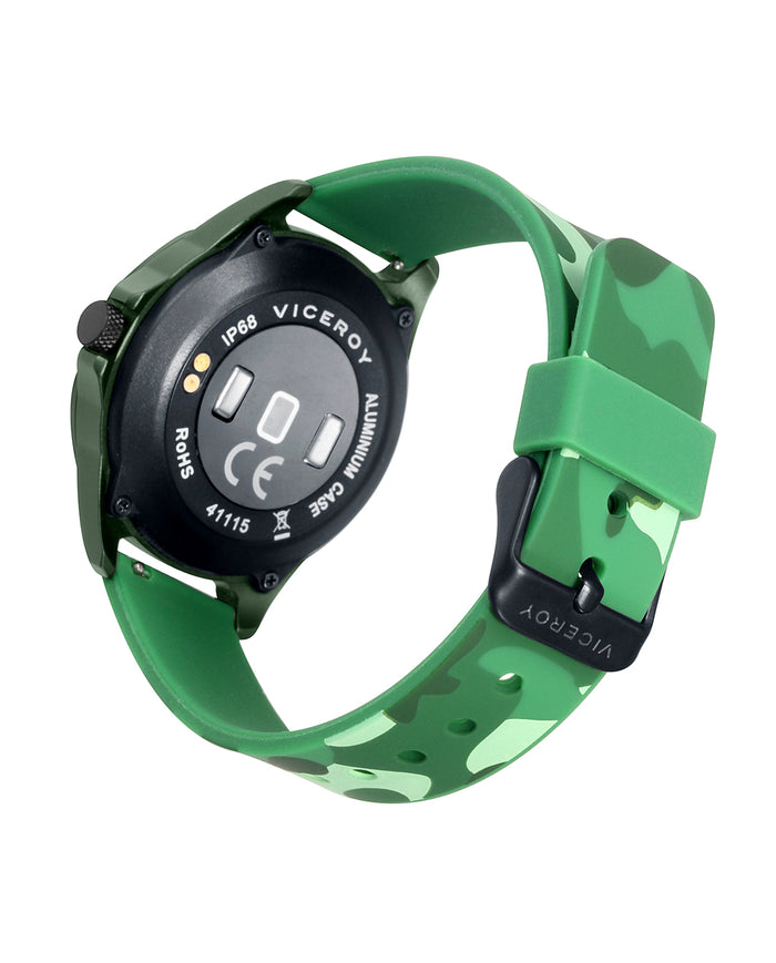 viceroy Smartwatch infantil Smartpro con correa de silicona negra y correa adicional con estampado de camuflaje verde Los más vendidos