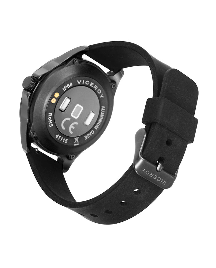 viceroy Smartwatch infantil Smartpro con malla milanesa Ip gris y correa adicional de silicona negra Ventas relámpago