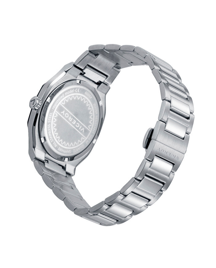viceroy Reloj colección Laura Escanes caja de acero con doble bisel en acero e Ip negro negro con cristal zafiro 10 atm y brazalete de acero con movimiento cuarzo Envío gratis