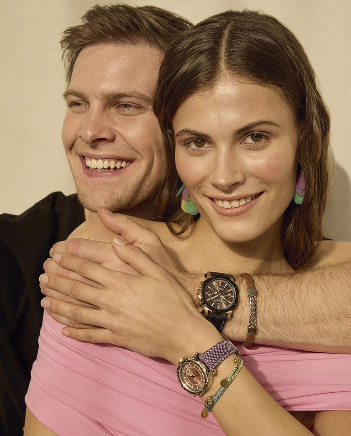 viceroy Reloj de mujer Heat con caja de acero y correa de Nylon morado Limitado a 3 días