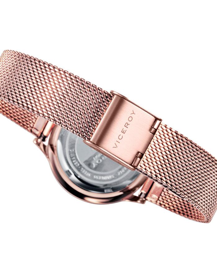 viceroy Reloj de mujer Cerámica de acero en negro con IP rosa Precios de Black Friday