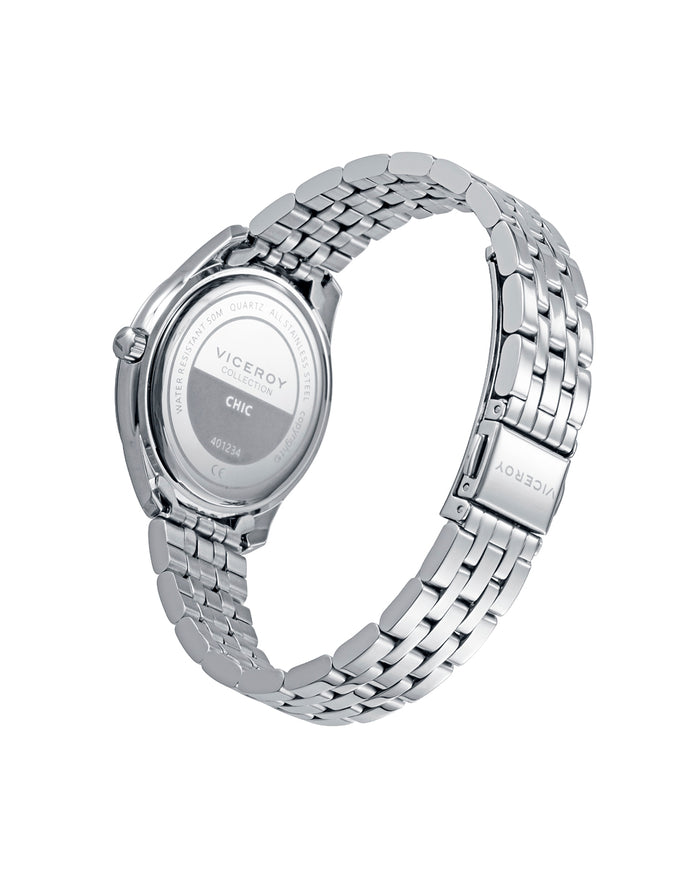 viceroy Pack reloj y pulsera caja de acero 5 atm y brazalete de acero con movimiento cuarzo Descuentos del mes