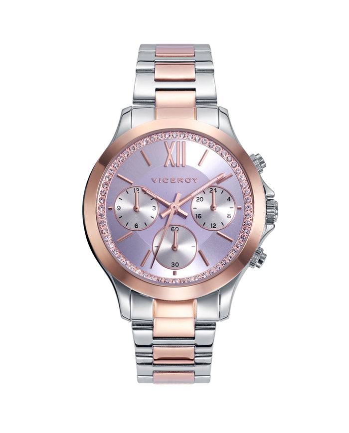 viceroy Reloj de mujer Chic con caja y brazalete en acero bicolor