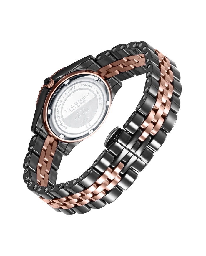 viceroy Reloj de Mujer Chic caja y brazalete de cerámica y acero Ip rosa Venta caliente