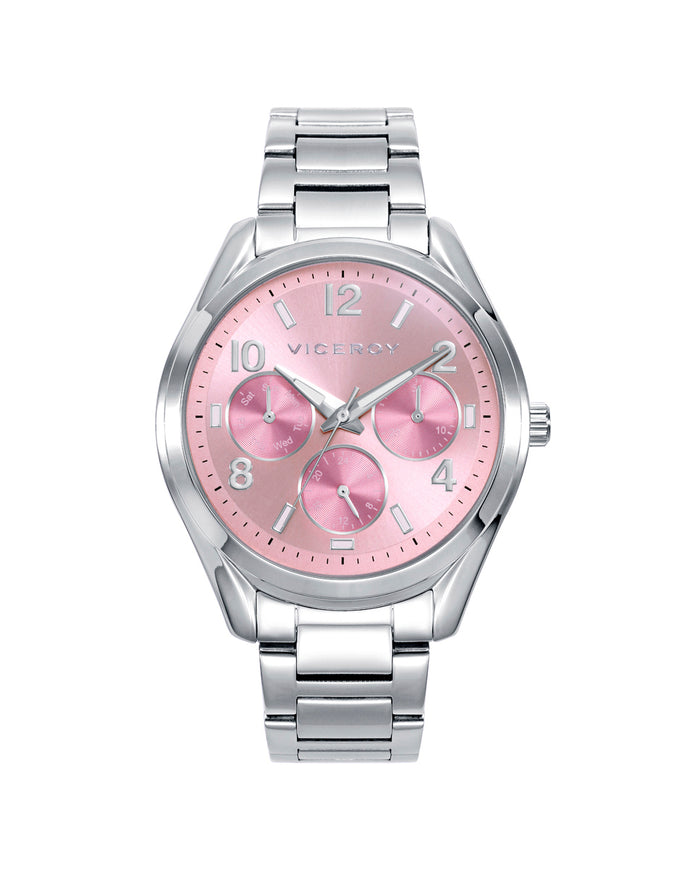 viceroy Reloj caja y brazalete de acero y movimiento de cuarzo