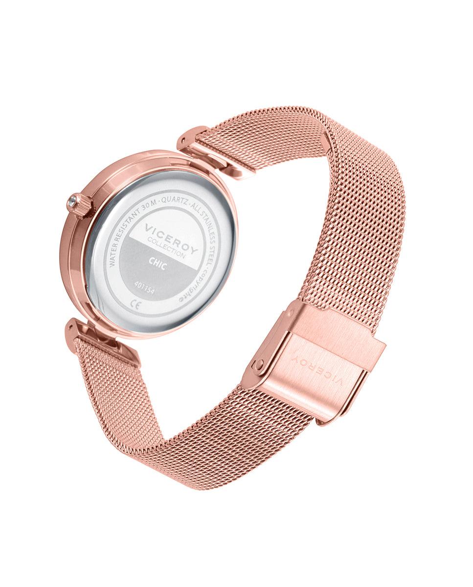 viceroy Reloj de mujer Chic con caja y malla milanesa de acero en IP rosa Mejor oferta