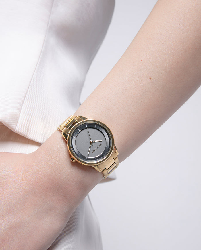viceroy Reloj para mujer en acero dorado con esfera gris Envío internacional gratuito