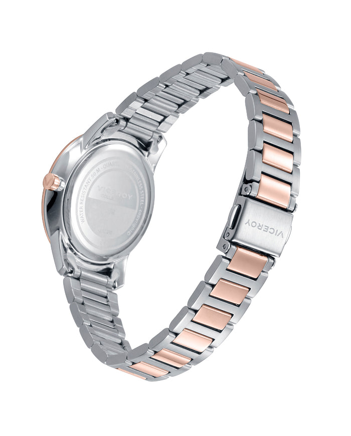 viceroy Reloj para mujer con correa brazalete bicolor y esfera blanca Tienda de fábrica