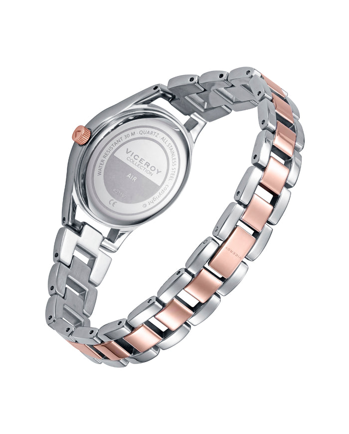 viceroy Reloj de Mujer Air caja y brazalete bicolor de acero e Ip rosa Ahorra y exporta