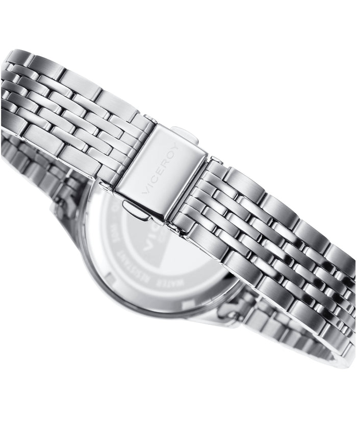 viceroy Reloj de mujer Grand 3 agujas de acero y esfera blanca Precios de Black Friday