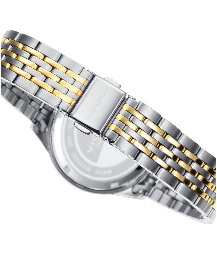 viceroy Reloj de mujer Grand 3 agujas de acero con IP dorado Libre de impuestos