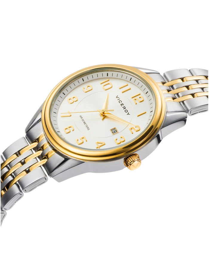 viceroy Reloj de mujer Grand 3 agujas de acero con IP dorado Libre de impuestos