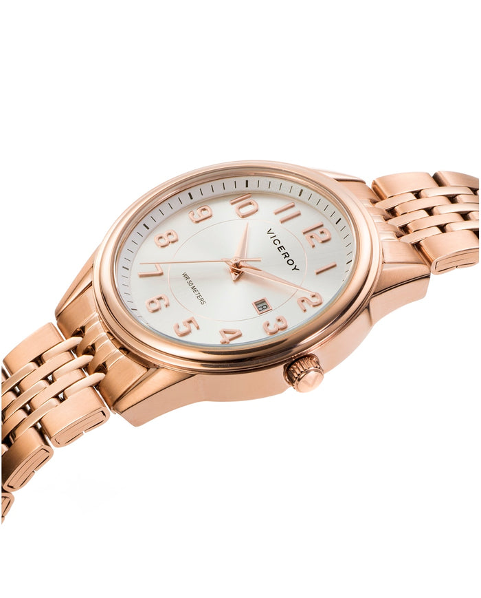 viceroy Reloj de mujer Grand 3 agujas de acero IP rosado Descuentos del mes