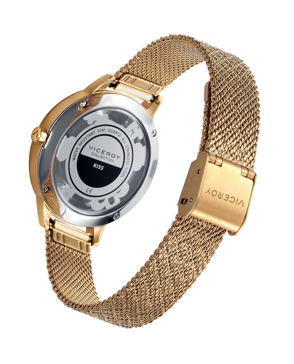viceroy Reloj de mujer Viceroy Kiss de acero con mallla milanesa en ip dorado Última moda