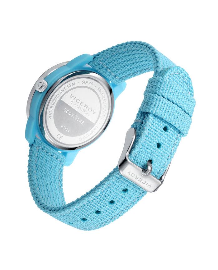 viceroy Reloj de mujer Ecosolar con caja de plástico reciclado y correa azul de nylon Ofertas