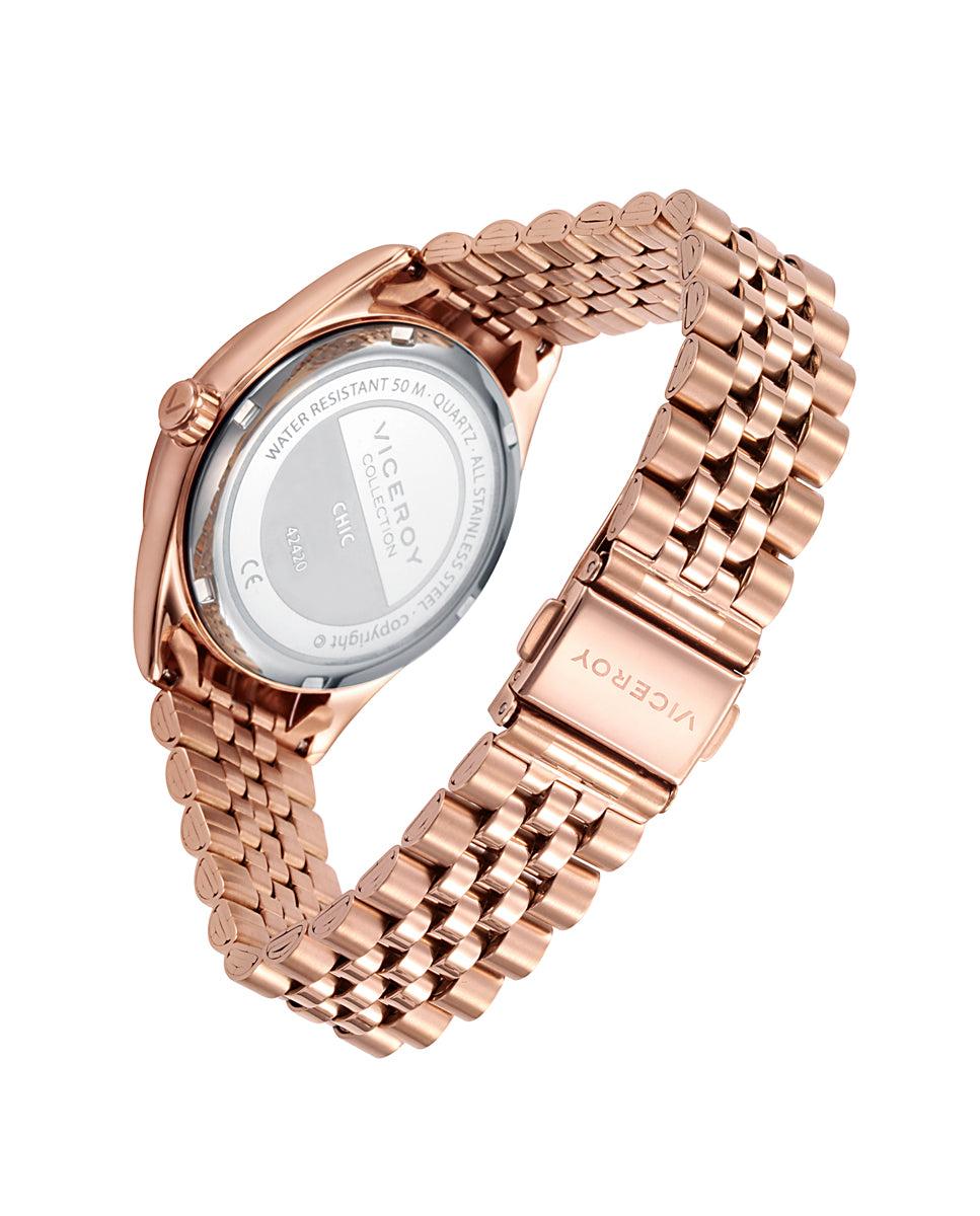 viceroy Reloj de mujer Chic de acero con esfera naranja IP rosa En oferta
