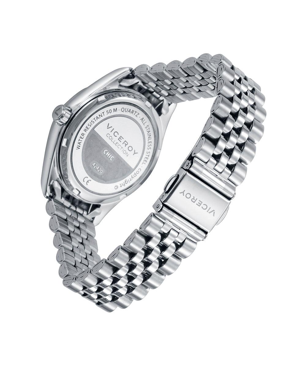 viceroy Reloj de mujer Chic de acero con esfera azul Gran oferta