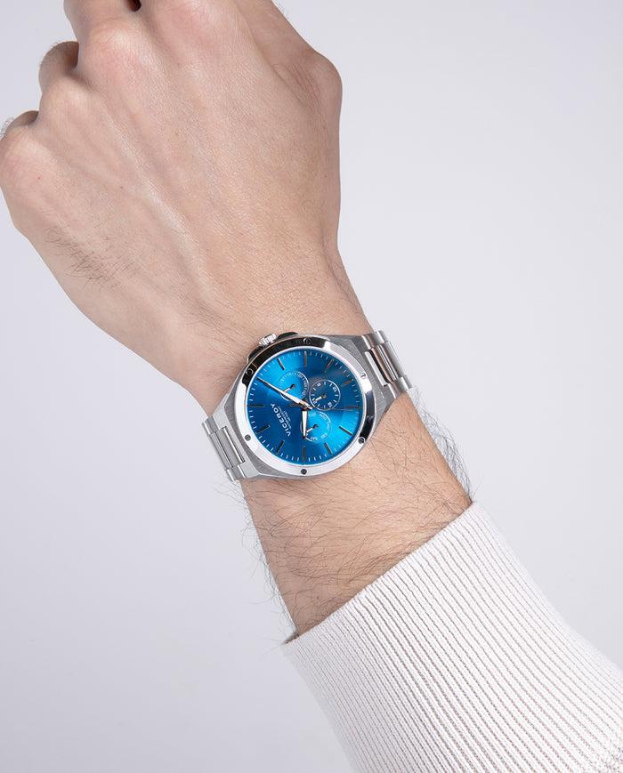 viceroy Reloj de acero con esfera azul con cronógrafo Tienda
