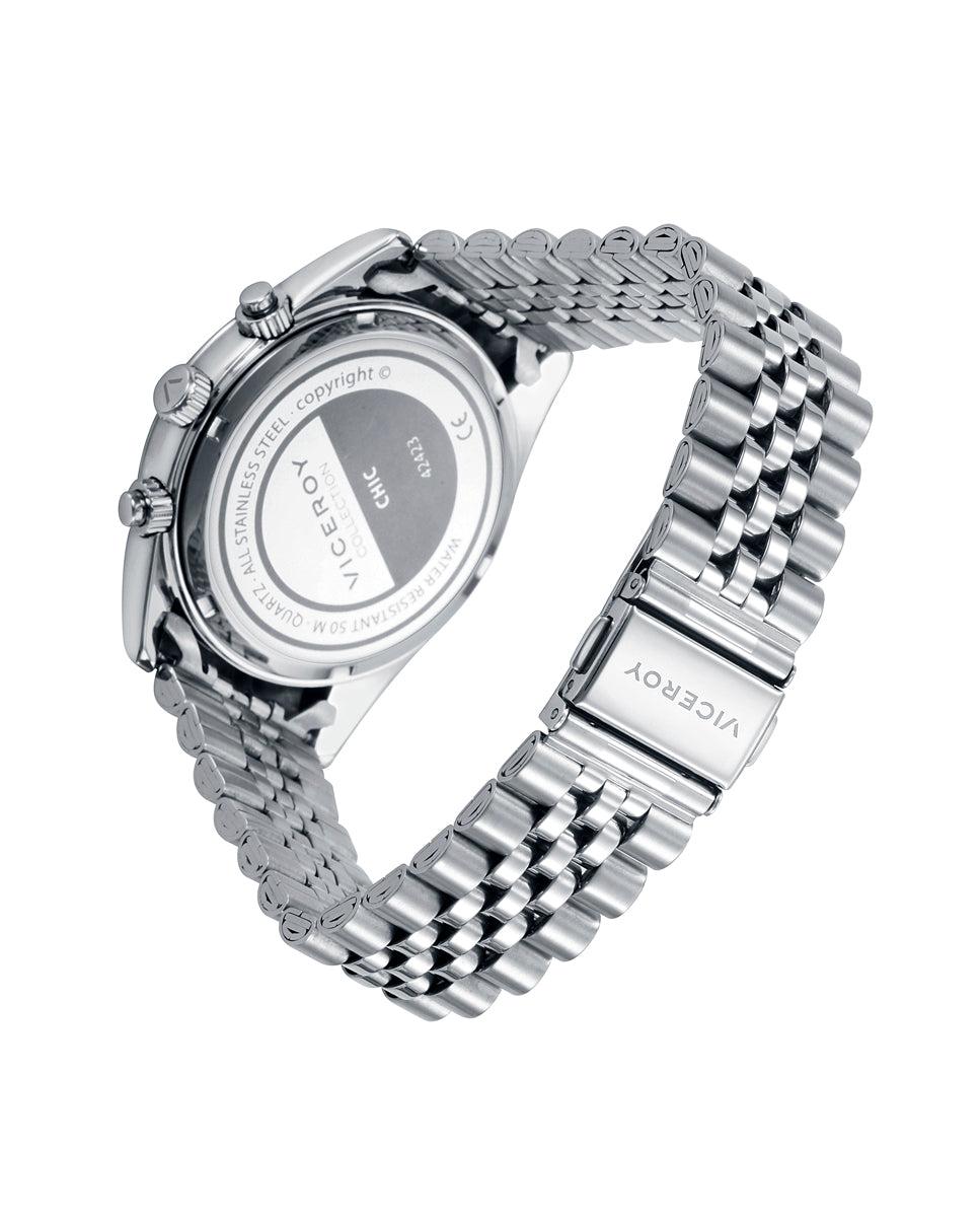viceroy Reloj de hombre Chic de acero multifunción con esfera verde y bisel dorado Rebajas top