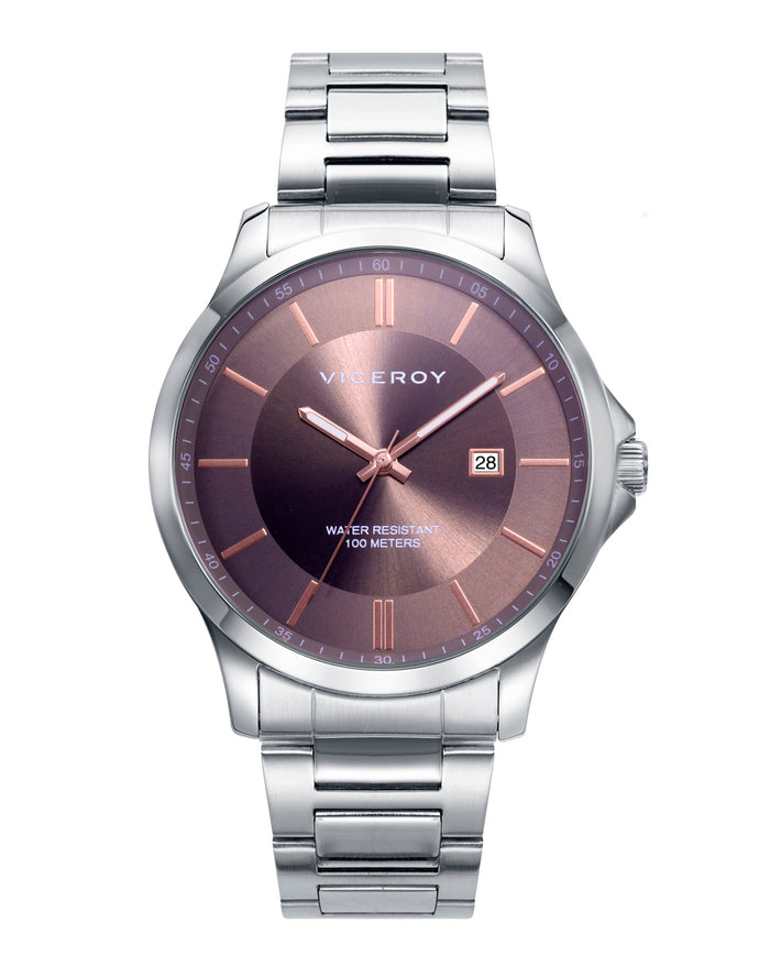 viceroy Reloj de hombre Dress con caja y brazalete de acero
