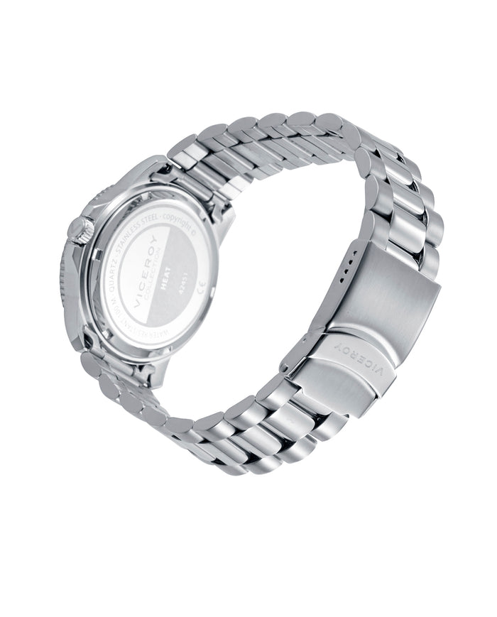 viceroy Reloj caja de acero con bisel de alumino en color azul y movimiento de cuarzo Oferta exclusiva