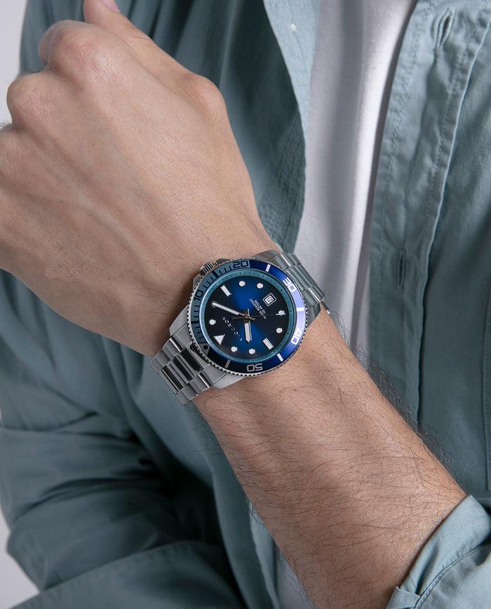 viceroy Reloj caja de acero con bisel de alumino en color azul y movimiento de cuarzo Oferta exclusiva