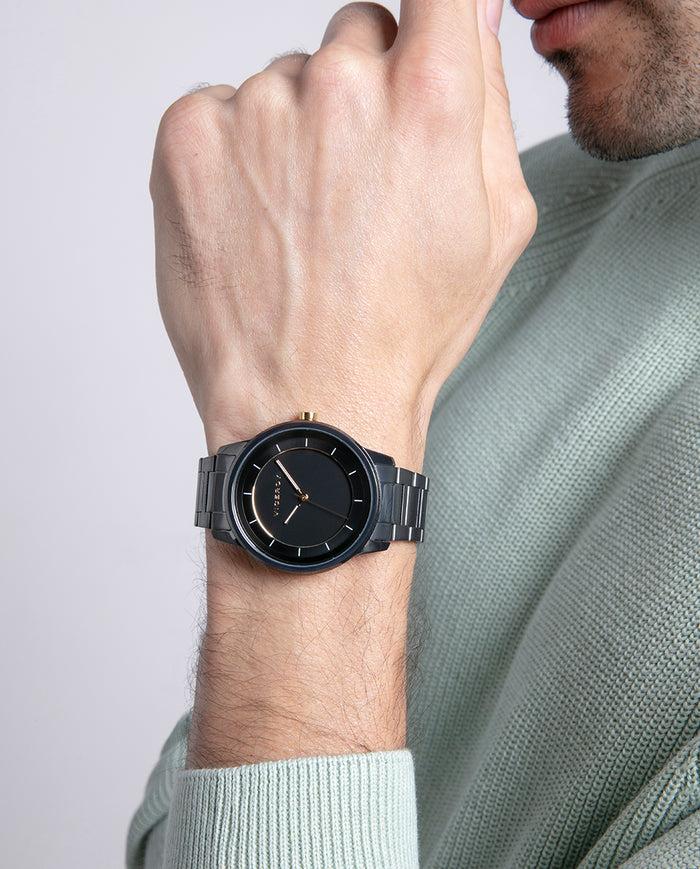 viceroy Reloj caja y brazalete de acero gris con movimiento de cuarzo Ofertas especiales