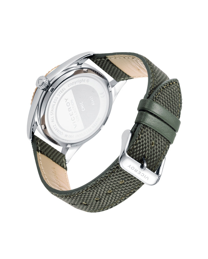 viceroy Reloj de hombre Chic con caja de acero y correa de nylon verde En línea