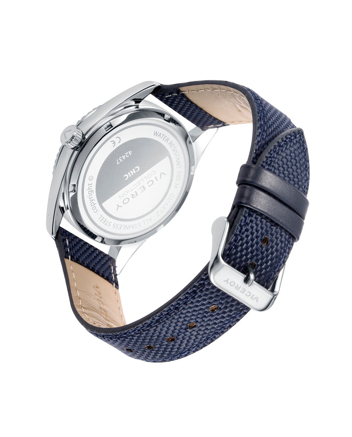 viceroy Reloj de hombre Chic con caja de acero y correa de nylon azul Outlet